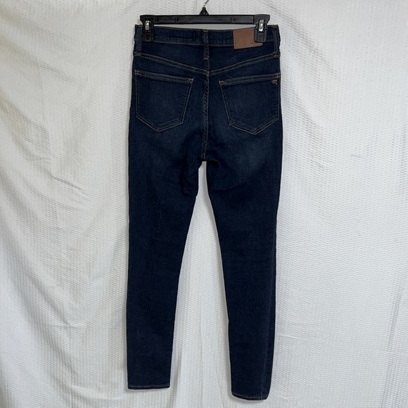 MADEWELL 9” Mid-Rise Skinny Blue Denim Jeans - Size 26 - Picture 3 of 11